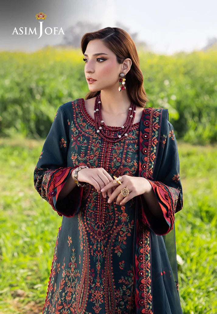 AJELLD-04 EMBROIDERED LAWN Stitched 3PC