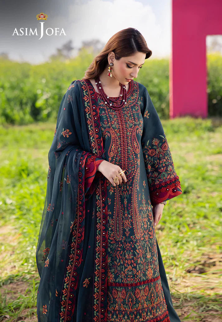 AJELLD-04 EMBROIDERED LAWN Stitched 3PC