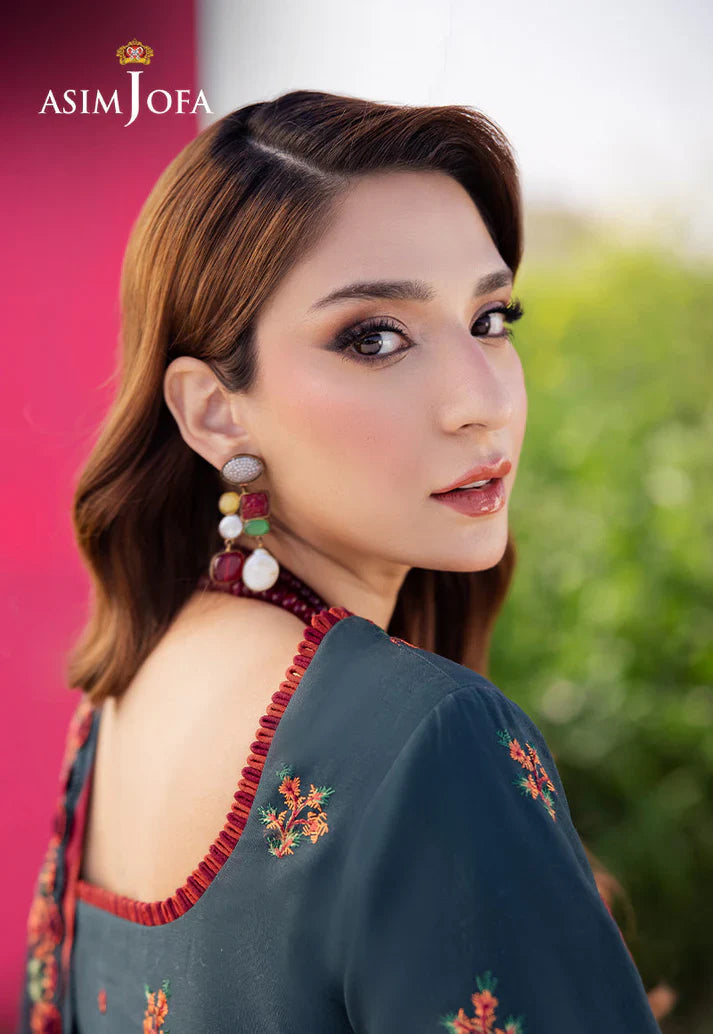 AJELLD-04 EMBROIDERED LAWN Stitched 3PC