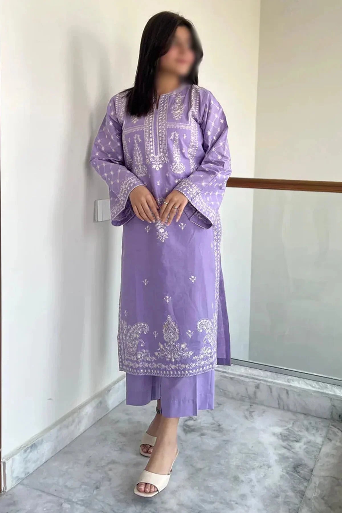 Bareeze Embroidered Lawn Winter 2 Piece Dress - J0880