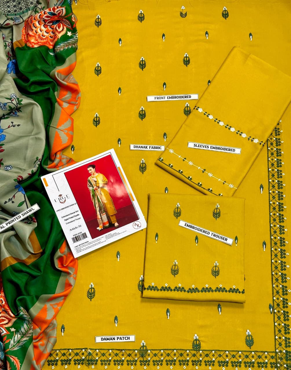 LAWN 3PC EMBROIDERED 002