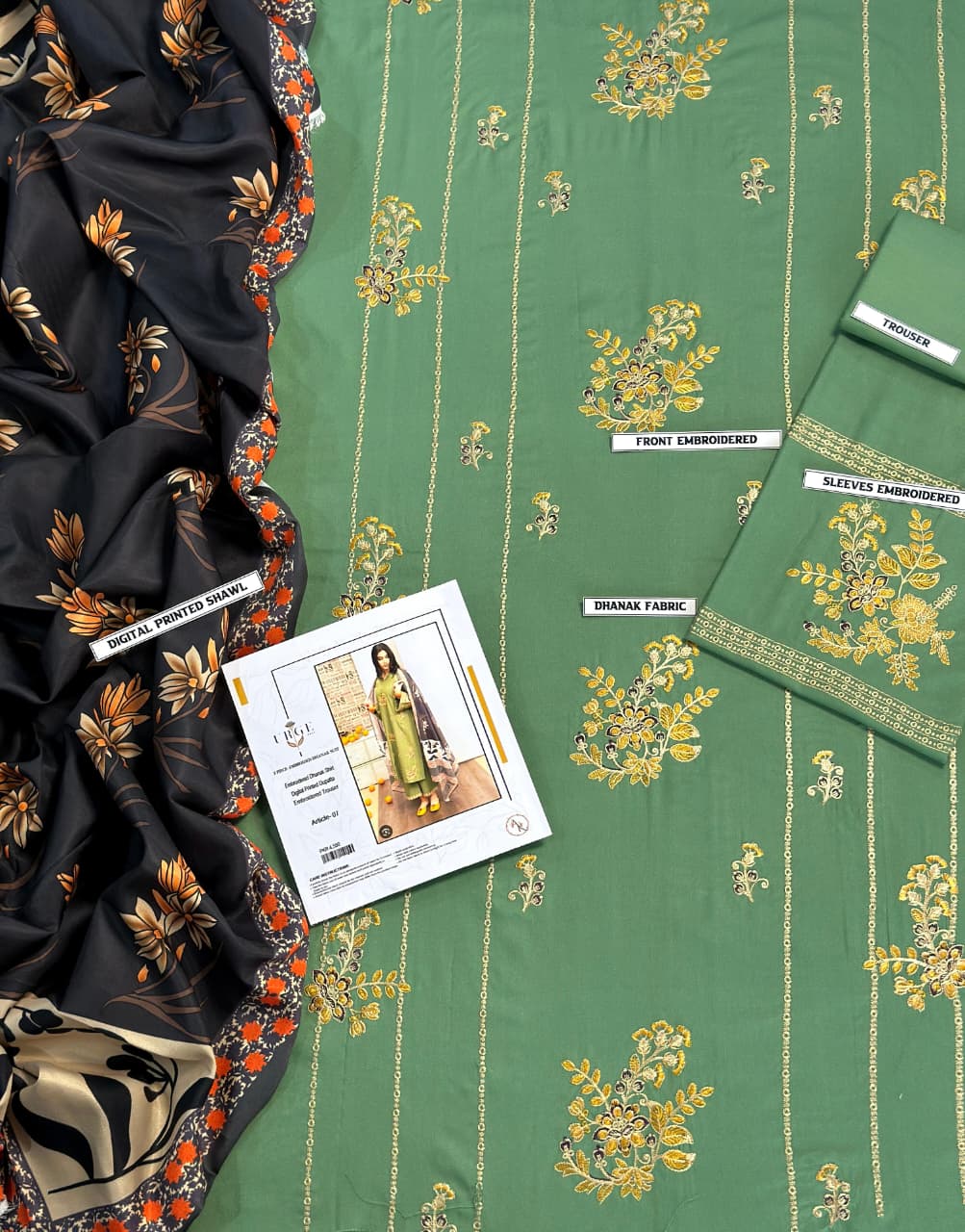 LAWN 3PC EMBROIDERED 005