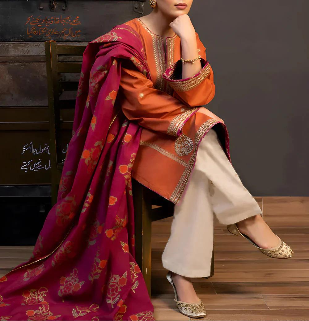 LAWN 3PC EMBROIDERED 013