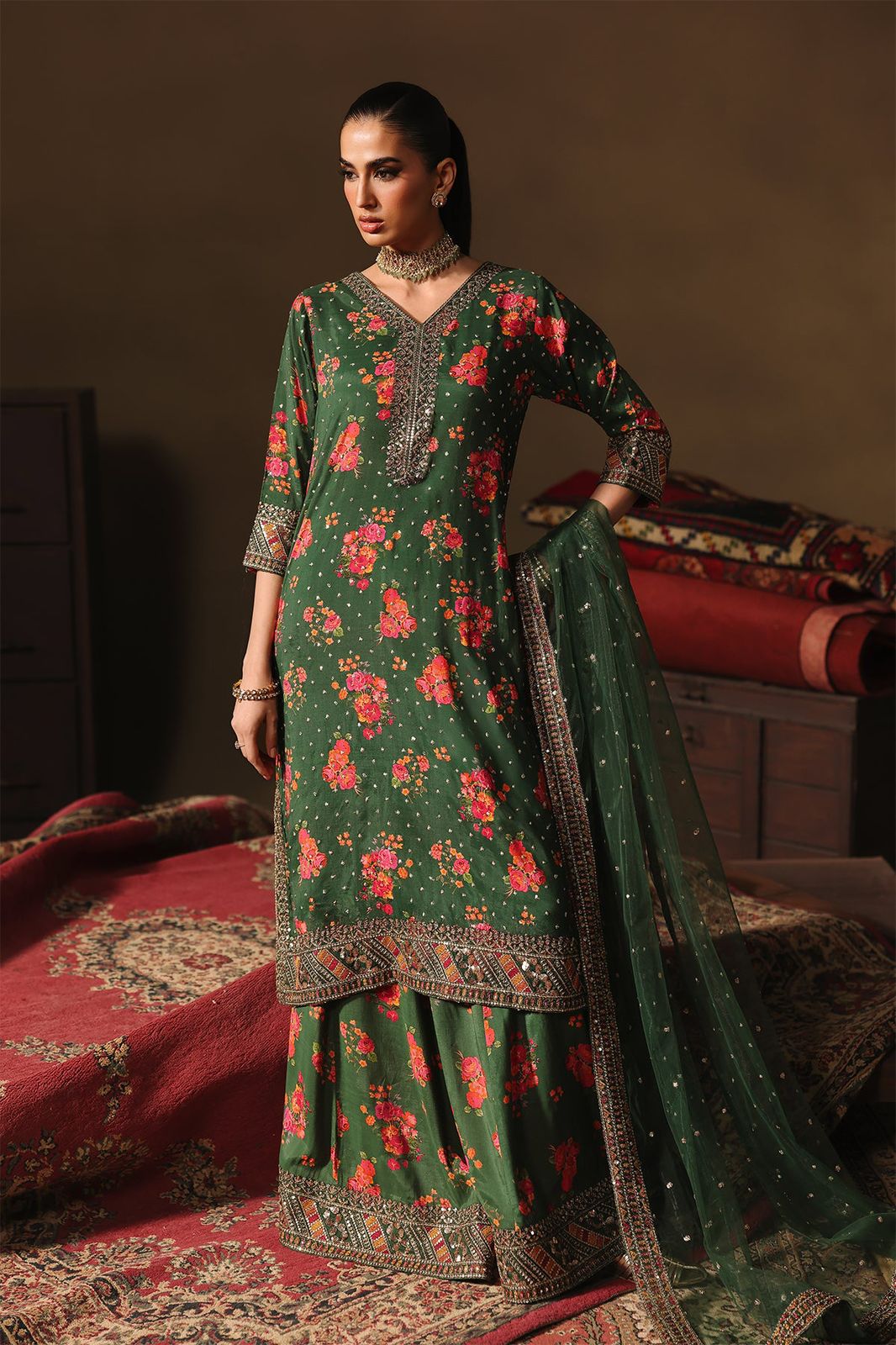 Lawn collection 2026 Charizma MOST DEMANDING EDITION 03PCS UNSTITCHED SUIT