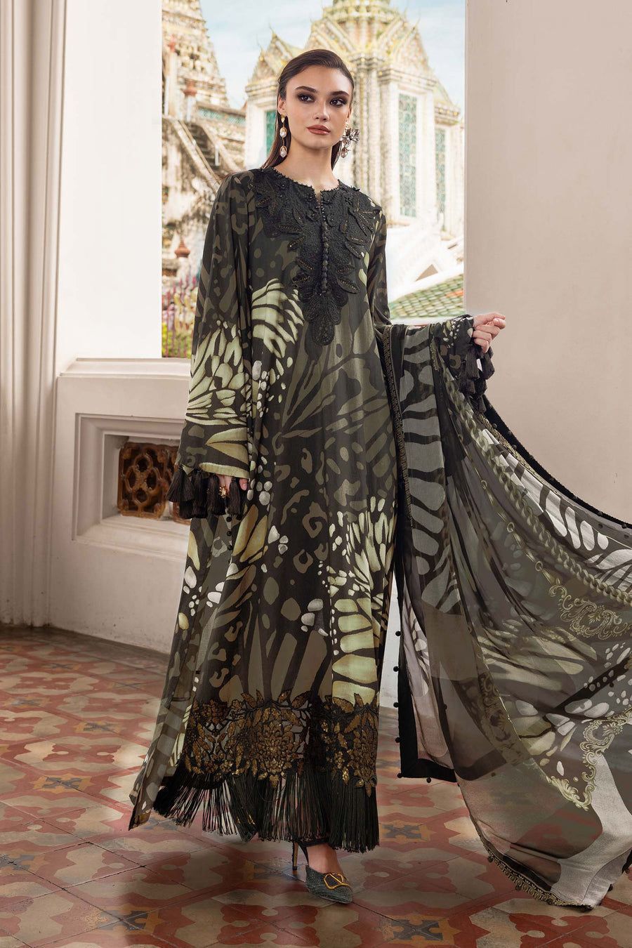 Lawn collection 2026 Maria b MOST DEMANDING EDITION 03PCS UNSTITCHED SUIT