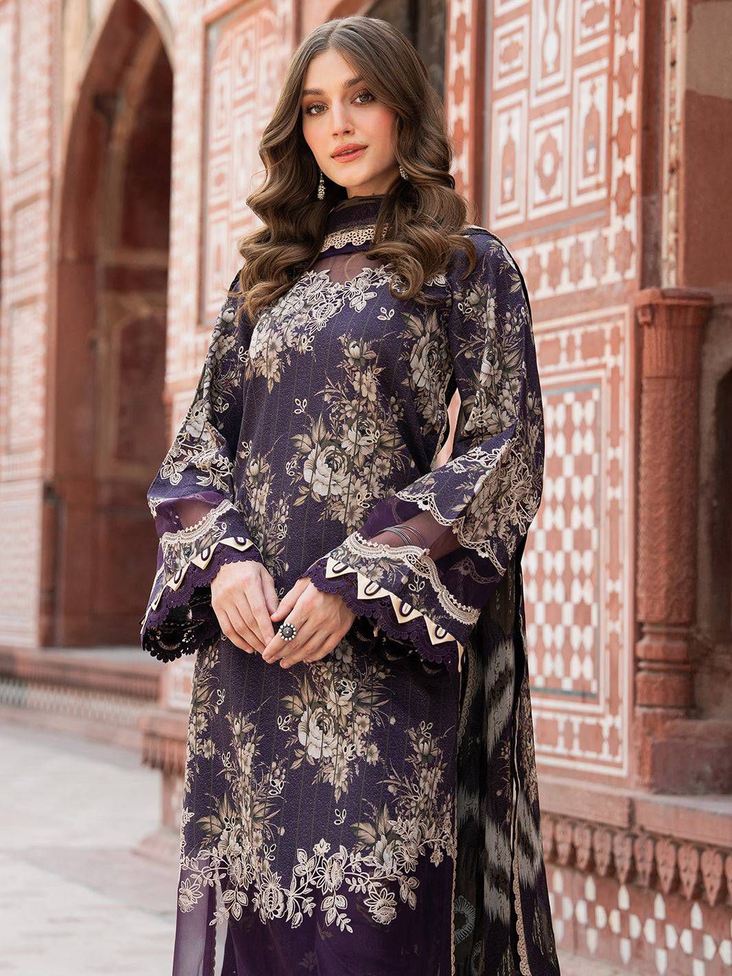 Lawn collection 2026 BIN Ilyas MOST DEMANDING EDITION 03PCS UNSTITCHED SUIT
