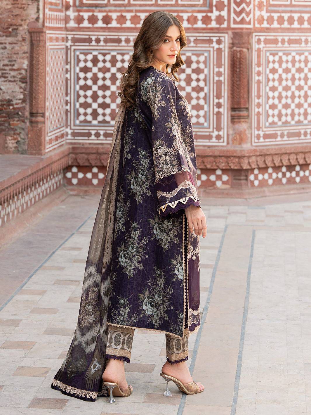Lawn collection 2026 BIN Ilyas MOST DEMANDING EDITION 03PCS UNSTITCHED SUIT