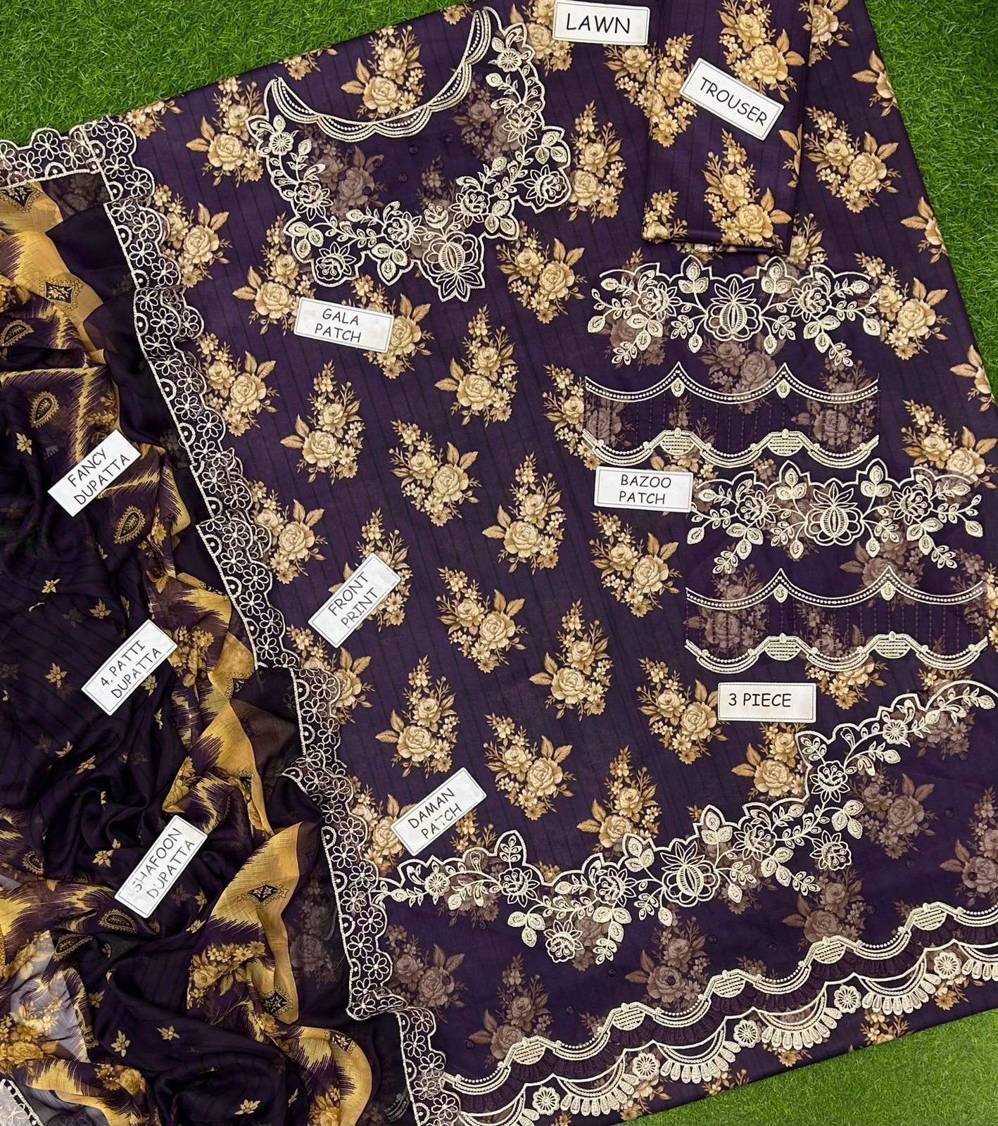 Lawn collection 2026 BIN Ilyas MOST DEMANDING EDITION 03PCS UNSTITCHED SUIT
