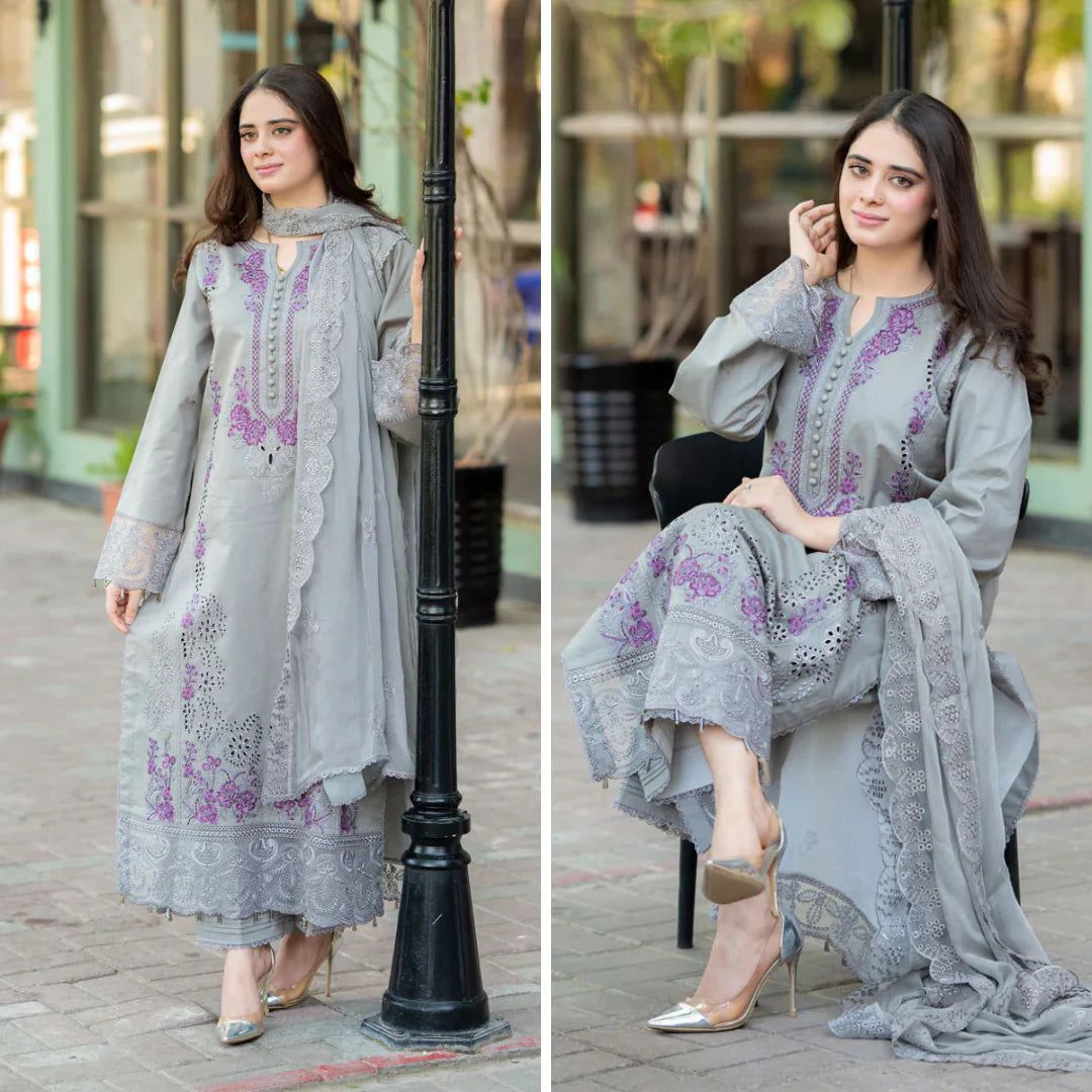 Mushq MOST DEMANDING EDITION 03PCS UNSTITCHED SUIT