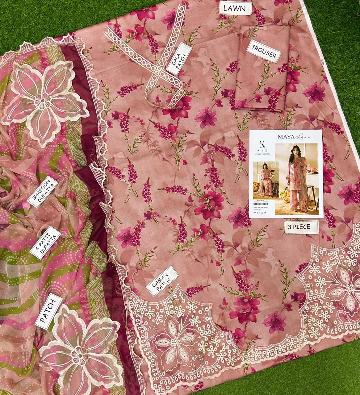 Lawn collection 2026 NUREH MOST DEMANDING EDITION 03PCS UNSTITCHED SUIT