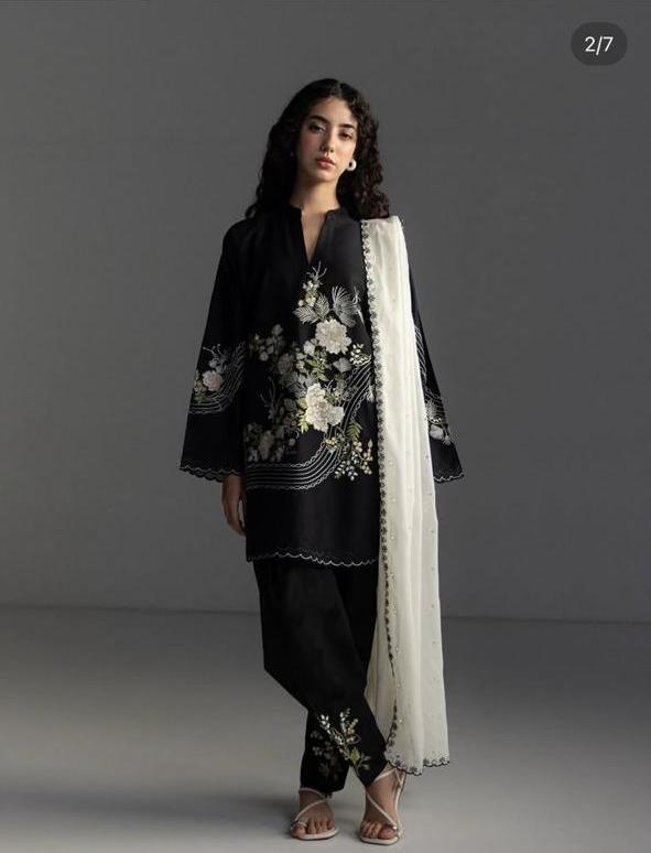Coco Lawn By Zara Shahjahan Embroidered Lawn Suits Unstitched 3 Piece - CCLZSL9A - Evia - Summer Collection