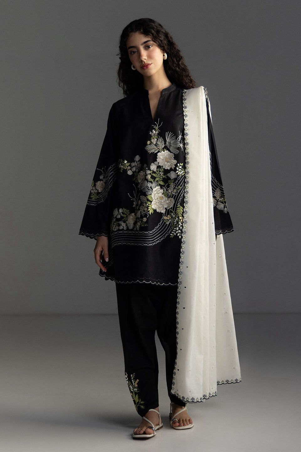 Coco Lawn By Zara Shahjahan Embroidered Lawn Suits Unstitched 3 Piece - CCLZSL9A - Evia - Summer Collection