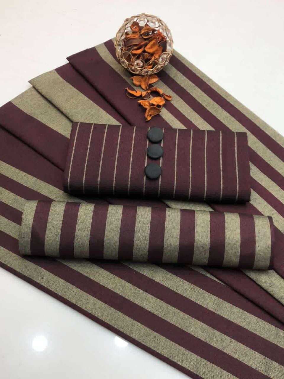 3pc Multani Susi Khaadi (Mehroon)